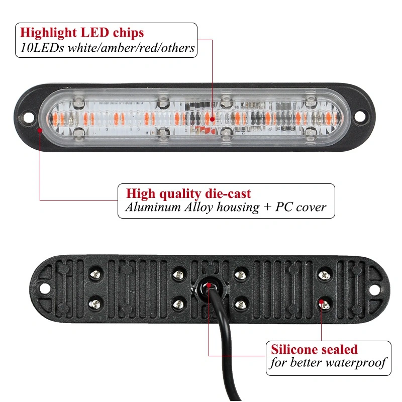 Truck Trailer Bus Lorry LED Clearance Warning Lamp Side Marker Light