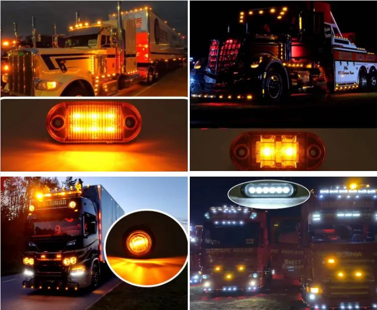 Universal LED Trailer Combination Tail Rear Lamps Turn Stop Brake Reverse Running Light Signal Light