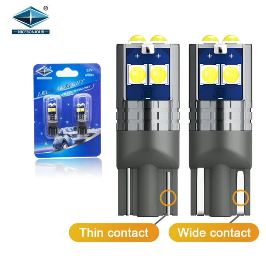 뜨거운 판매 자동 LED 전구 T10 LED W5w 194 3030 6SMD LED T10 인테리어 조명 자동차 번호판 빛